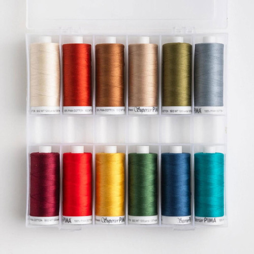 Superior PIMA Cotton Autumn Holiday Thread Set 12 Spools
