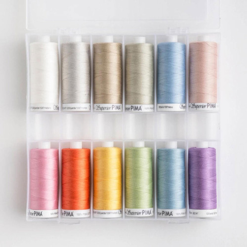 Superior PIMA Cotton Subtle Spring Thread Set 12 Spools