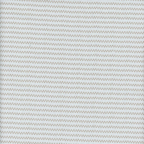 Andover Fabrics Sewing Bird by Laundry Basket Quilts Pool Blue Zig Zag Stripe