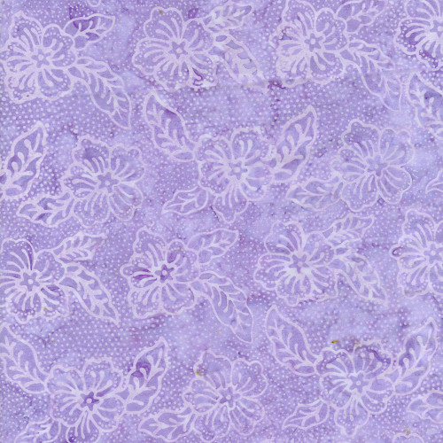 Timeless Treasures Fabrics Tonga Batiks Iris Purple Flowers Picotage