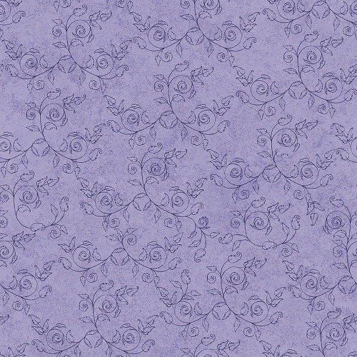 Quilting Treaures Fabrics Cornucopia Harvest Fall Lilac Purple Delicate Scroll