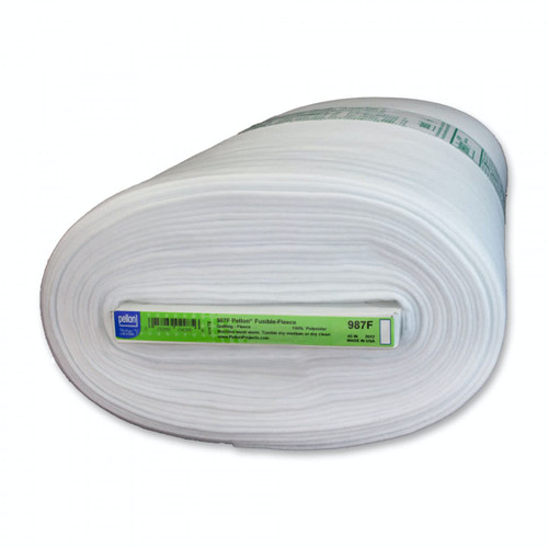 <p>Pellon Fusible Fleece 45 inch by the yard.  Single sided, fusible, heavy weight. Pellon Heavyweight Fusible Fleece is a lofty, needled fleece with fusible adhesive on one side. It is great for craft, home decorating, and quilting projects. Heavyweight Fusible Fleece will remain lofty after fusing and can be used on fabric, cardboard, or wood. White. 100% Acid-Free Polyester. 45in by-the-yard width. Sewing Machine Safe</p>