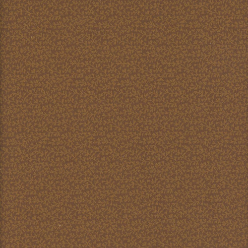 Marcus Fabrics Cozy Christmas Katie Solberg Brown Tonal Vine