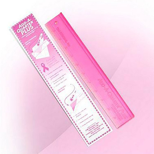 Pink Add-A-Quarter 12 inch Ruler
