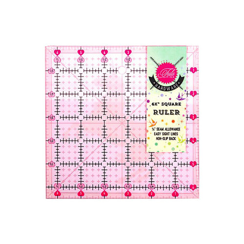 Tula Pink 6.5 by 6.5 Inch Non Slip Unicorn Ruler