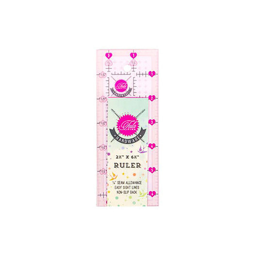 Tula Pink 2.5 by 6.5 Inch Non Slip Mouse Ruler
