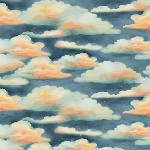 Wilmington Prints Glorious Fall Nancy Mink Sky Texture Night Blue