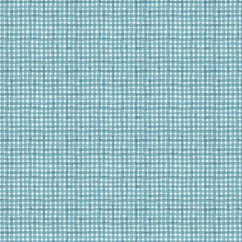 Wilmington Prints Glorious Fall Nancy Mink Gingham Check Blue, a fabric with a classic gingham check pattern in blue and white.
