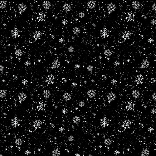 Wilmington Prints Merry Gnome-ments Susan Winget Snowflakes Black