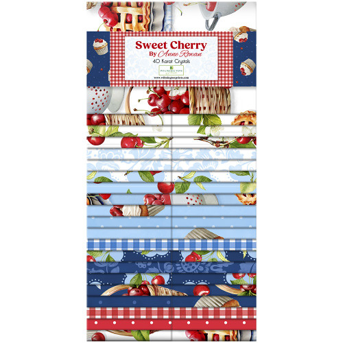 Wilmington Prints Sweet Cherry Anne Rowan 40 Karat Gems Fabric Strips
