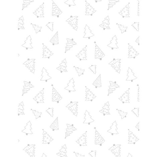 Wilmington Prints Stocking Stuffers 2 Christmas White On White Christmas Trees
