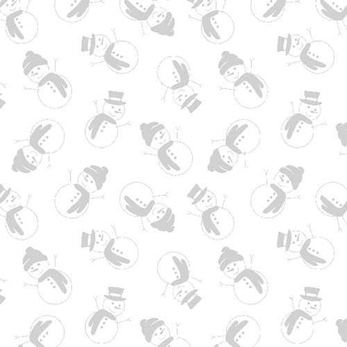 Wilmington Prints Stocking Stuffers 2 Christmas White On White Snowmen
