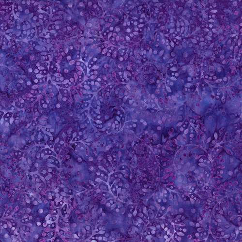Wilmington Prints Candy Crush Batiks Curling Leaves Purple