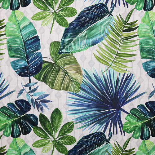 Hamilton Fabrics Bora Bora Blue Tropical Palms