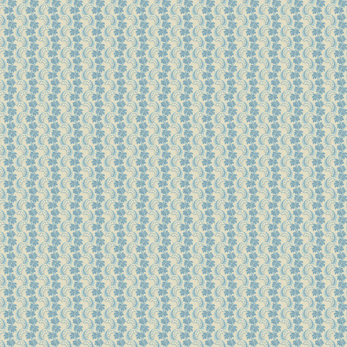 Andover Fabrics Holbrook by Max & Louise Blue Acanthus Fern Stripe