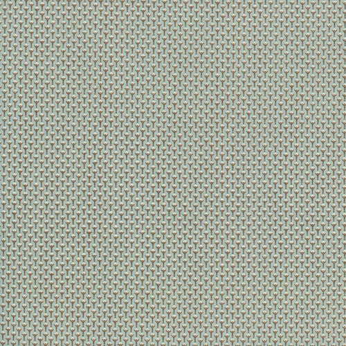 Andover Fabrics Holbrook by Max & Louise Blue New Seedling, fabric with a repeating pattern of small brown seedling illustrations on a light blue background. Andover Fabrics Holbrook by Max & Louise Blue New Seedling, fabric with a repeating pattern of small brown seedling illustrations on a light blue background.