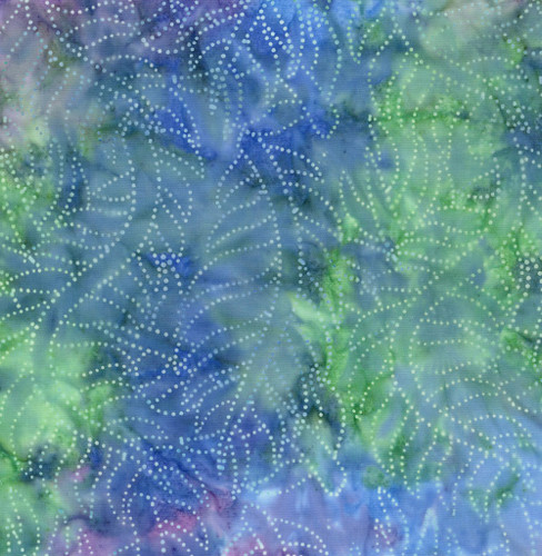 Timeless Treasures Fabrics Mayfair Tonga Batiks Wing and a Prayer Modiste Blue Green Dotted Ferns