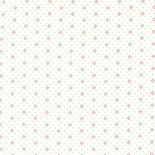 Moda Fabrics Eyelet Basic Fig Tree Quilts Ivory Holly Green Cream Eyelet