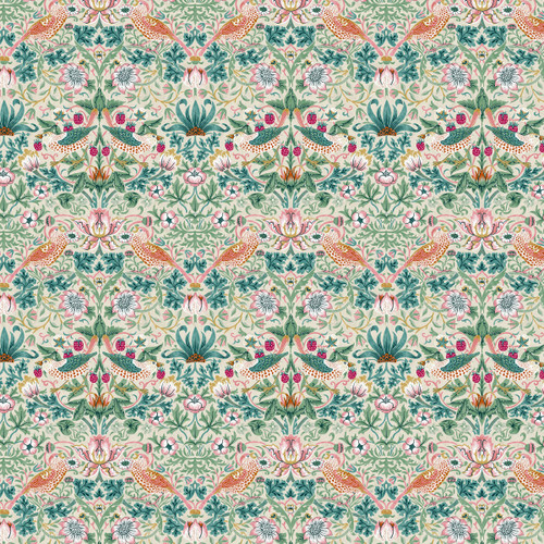 FreeSpirit Fabrics Bedford Park by William Morris & Co Mini Strawberry Thief Mineral