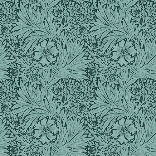 FreeSpirit Fabrics Bedford Park by William Morris & Co Marigold Teal