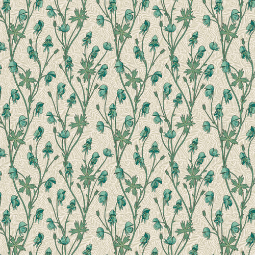 FreeSpirit Fabrics Bedford Park by William Morris & Co SM Monkshood Mineral