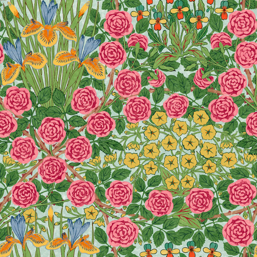 FreeSpirit Fabrics Bedford Park by William Morris & Co Campanula Seaglass