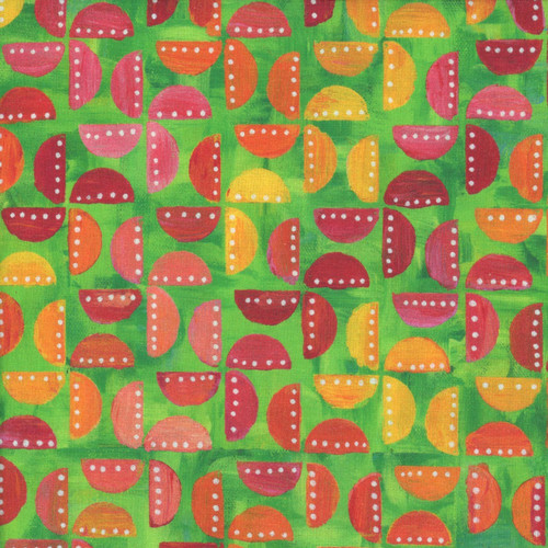 FreeSpirit Fabrics Dragonfly Dance by Sue Penn Pinwheel Party Lime