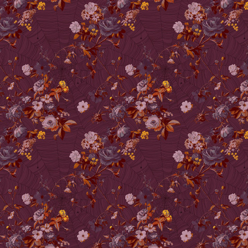 FreeSpirit Fabrics Enrapture by Guicy Guice Vining Cabernet