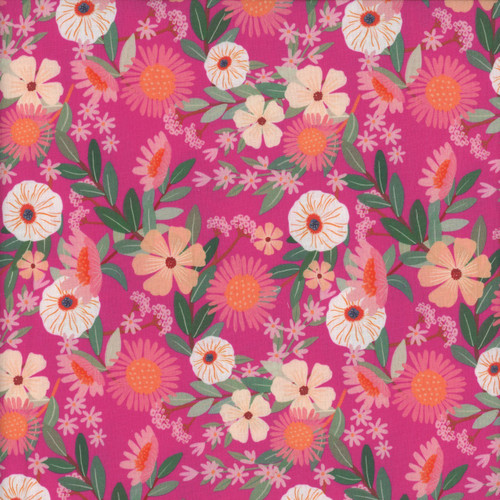 FreeSpirit Fabrics Floral Fiesta by Mia Charro Petal Paradise Magenta