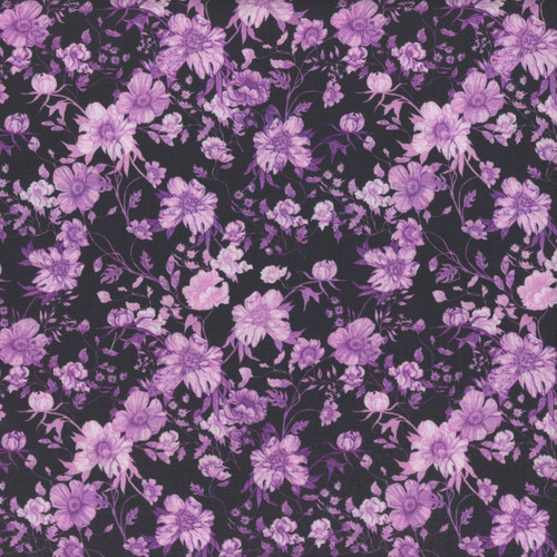 FreeSpirit Fabrics In Full Bloom by Surface of Beauty Fairy Sprinkle Navy