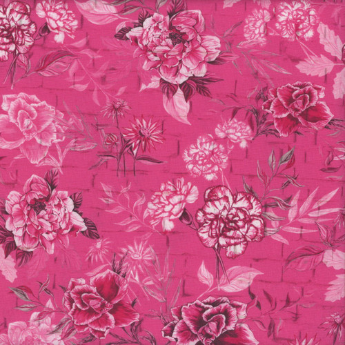 FreeSpirit Fabrics In Full Bloom by Surface of Beauty Magenta Immersion Magenta