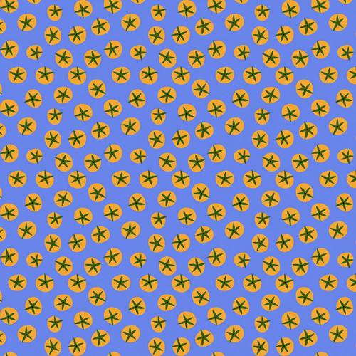 FreeSpirit Fabrics Vegetable Patch by Jane Sassaman Tomato Blue