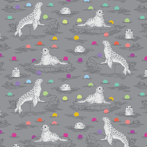 FreeSpirit Fabrics Graywork by Tula Pink Seal the Deal Shadow