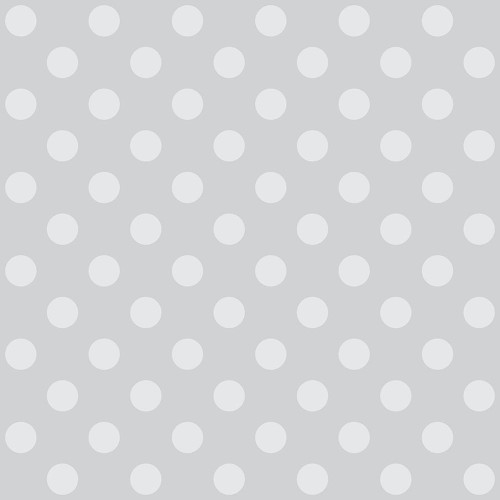 FreeSpirit Fabrics True Colors Graywork by Tula Pink Pom Pom Fog, fabric with a light gray background and white polka dot pattern.