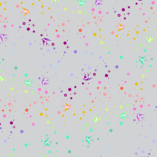 FreeSpirit Fabrics True Colors Graywork by Tula Pink Fairy Dust Fog