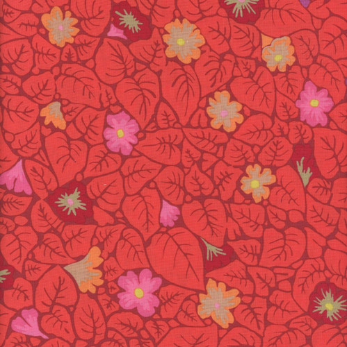 FreeSpirit Fabrics From the Archives by Kaffe Fassett Leaves Red