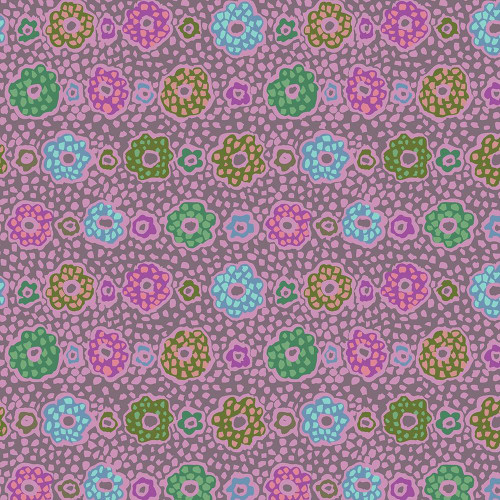 FreeSpirit Fabrics From the Archives by Kaffe Fassett Samarkand Stone, colorful floral pattern fabric design.