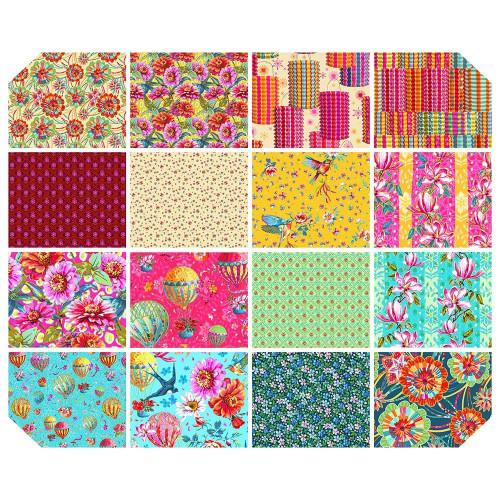 FreeSpirit Fabrics Festival by Odile Bailloeul Layer Cake Ten Inch Charms