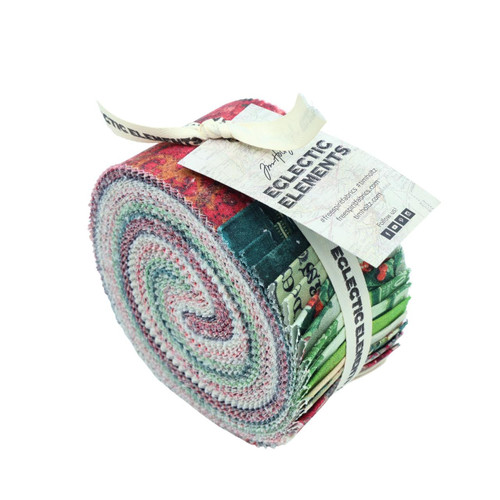 FreeSpirit Fabrics Seasonal Palette Christmas by Tim Holtz Design Roll Jelly Roll Fabric Strips