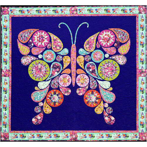 FreeSpirit Fabrics Floral Fiesta by Mia Charro Mariposa Quilt Kit