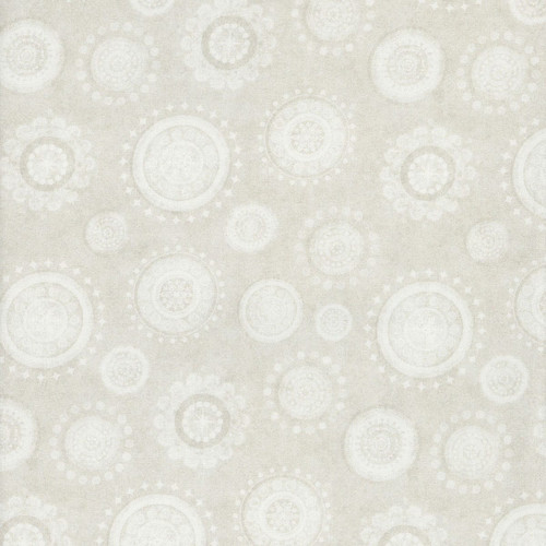 Quilting Treasures Fabrics Holly Jolly by Dan Morris Cream Christmas Medallions
