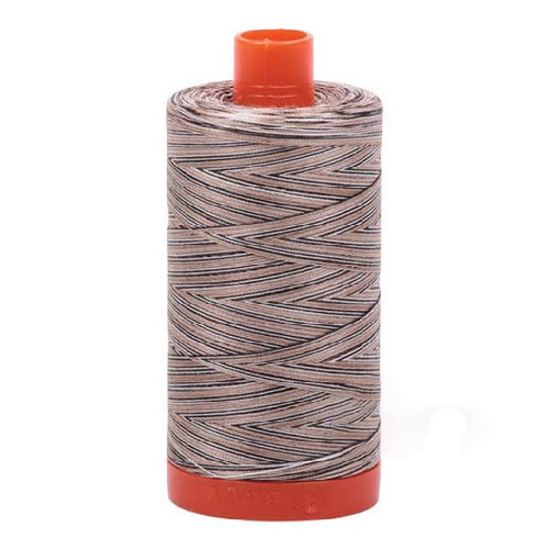 Aurifil Cotton Mako Thread 50 Weight 1422 Yards Nutty Nougat Variegated