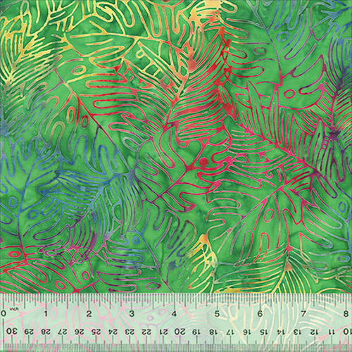 Anthology Fabrics Baliscapes Batiks Allure Fall Leaves Rainforest Batik