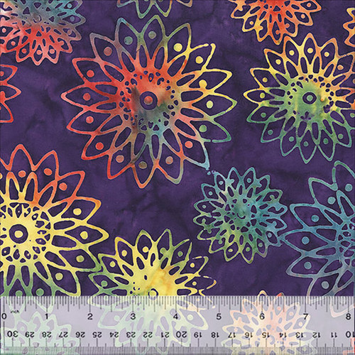 Anthology Fabrics Baliscapes Batiks Allure Floral Burst Celebration Batik