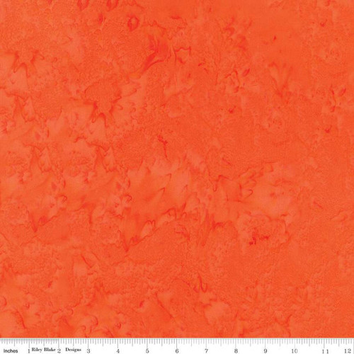 Riley Blake Fabrics Batiks Hand Dyes Mandarin Orange
