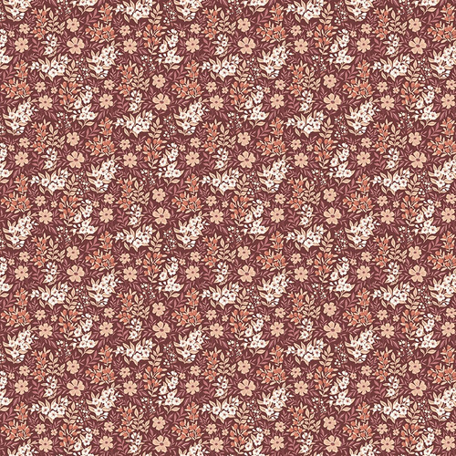 Riley Blake Fabrics Evening on the Praire Modern Prairie Ditsy Floral Marsala