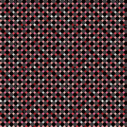 Riley Blake Fabrics Barbie Vintage Sparkle Dots Black