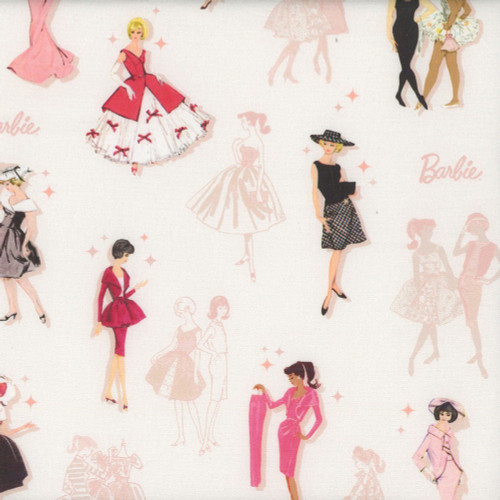 Riley Blake Fabrics Barbie Vintage Main Blush