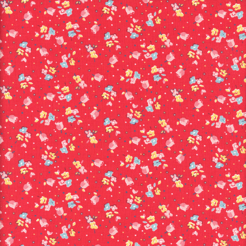Riley Blake Fabrics Simple Pleasures American Jane Calico Sweet Rose Strawberry
