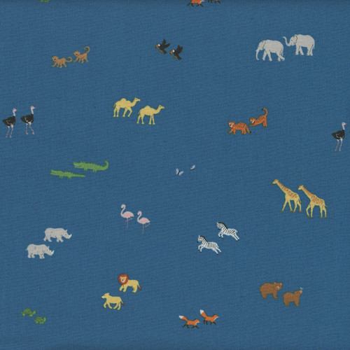 Riley Blake Fabrics Two by Two Noahs Ark Cayla Naylor Perfect Pairs Blue